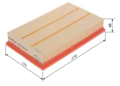 BOS-F026400624 Hava Filtresi (Vw Golf 17-Passat 15-Polo 18-Audi A3 17-Seat Leon 17-Skoda Octavia 18-) - 5Q0129620E