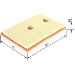 BOS-F026400342 Hava Filtresi (Audi A3 1.2Tfsı 1.4Tfsı 12-/Seat Leon 1.2Tfsı 1.4Tfsı 12-/Vw Golf VII) - 04E129620