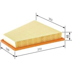 BOS-F026400149 Hava Filtresi Bmw N20 F07-10-11-E84 - 13717582908