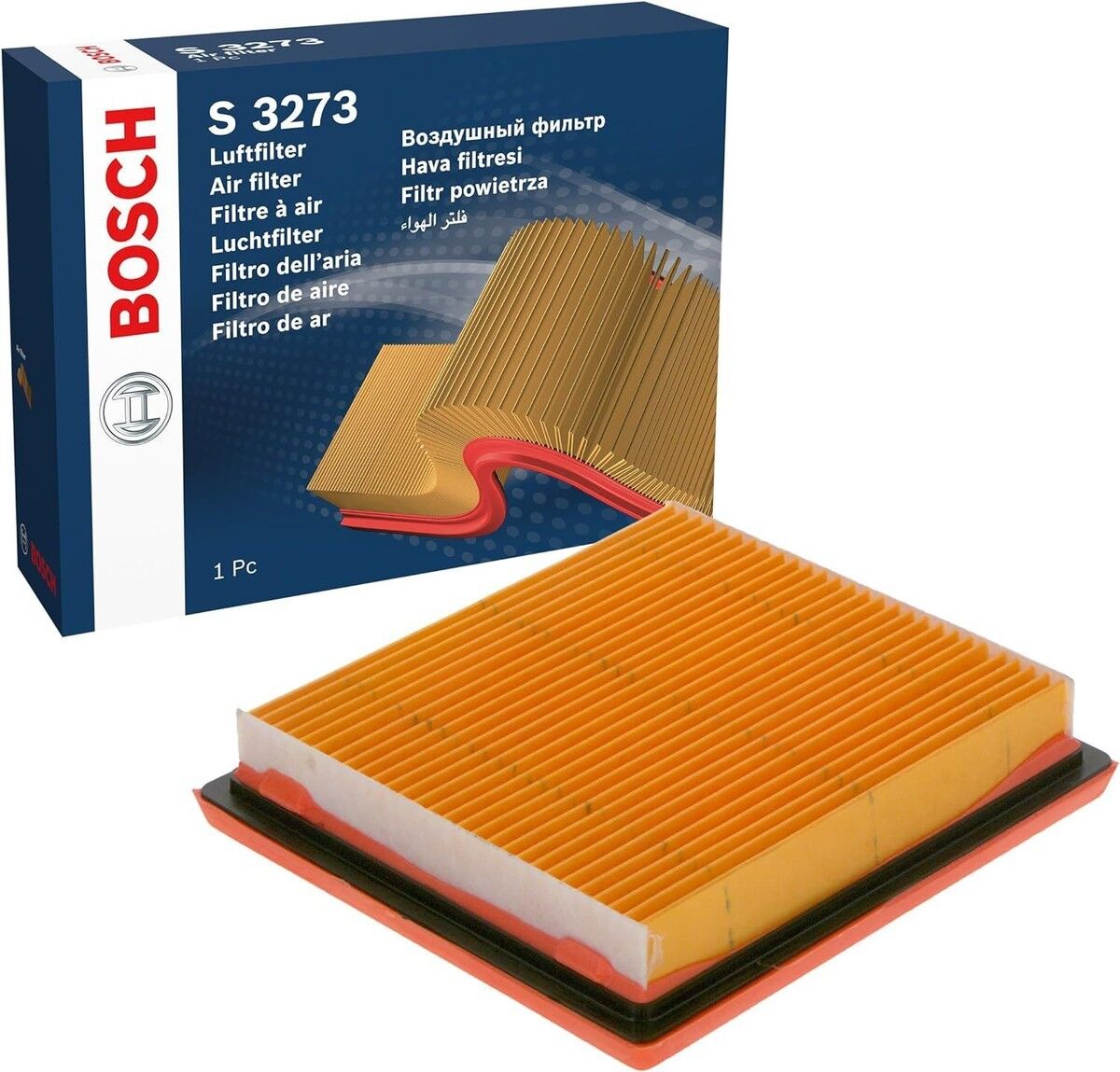 BOS-1457433273 Filtre Hava-(Nissan Micra-K11 92/02/Micra-K12 03/10/Note 07/11 1.4 Benzinli) 16546Ax600 - 1457433273