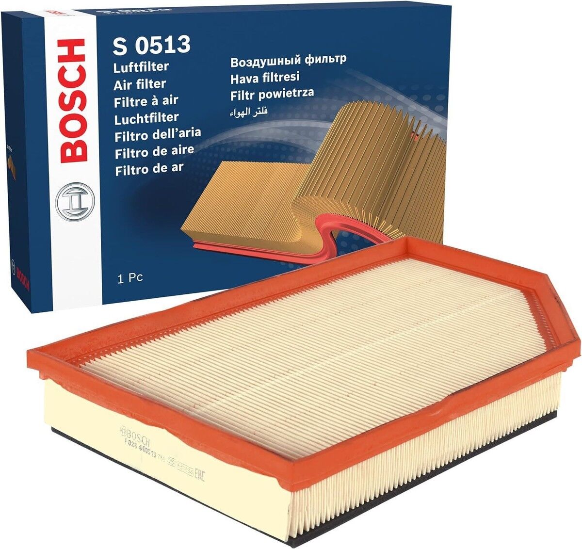 BOS-F026400513 Hava Filtresi Volvo (S60/V60/S80/Xc90) (07-14) (D2-D3-D5-V8-T3-T4) - 31370161