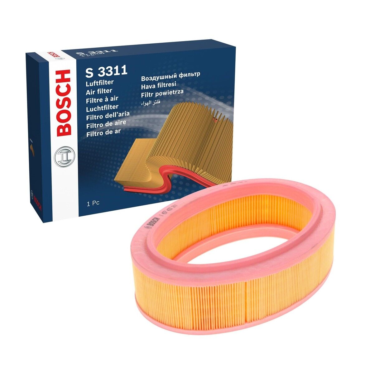 BOS-1457433311 Hava Filtresi (Renault Clio II Symbol Kangoo 1.4 8V E7J - 7701070525