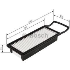 BOS-1987429191 Hava Filtresi Honda Jazz 1.2 1.3.02-08 17220Pwc000 - 1987429191