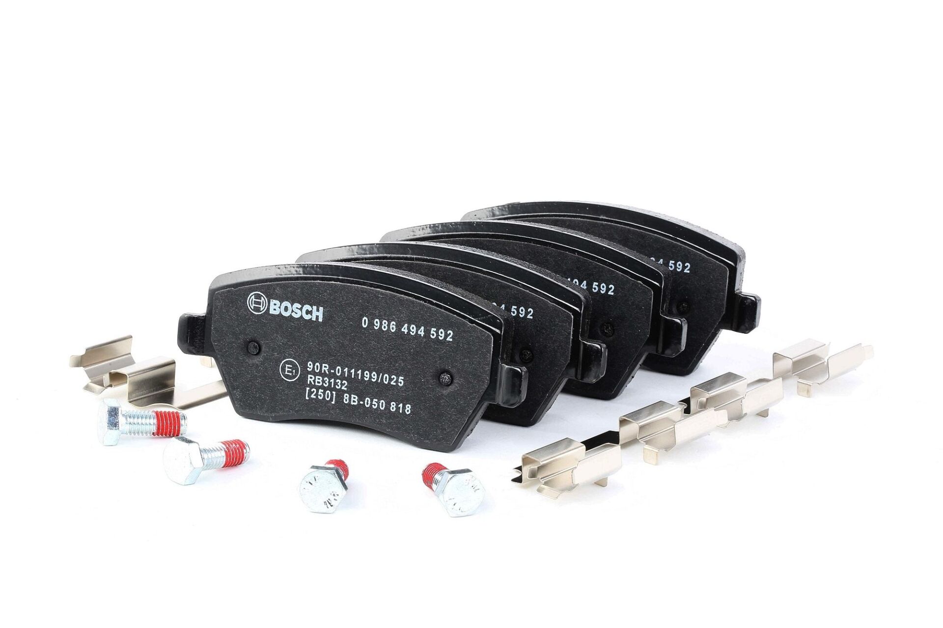 BOSCH-0986494592 - Fren Balatası Ön Clio 3 (III) Duster Dokker Lodgy Logan Modus Megane IV 1.6 16V H4M // Nissan Micra 03-10/Note 07/11 410608481R