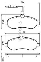 Mga 55104 Balata Fren Ön- Fişli Jumpy 07>-Scudo 07>-Expert 07> Vwa24594