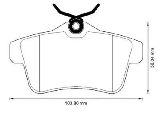 Mga 55629 Fren Balatası Arka- 3008 2009>2016 5008 2009>2017 Rcz 2010>2015 508 2010>2018 Ds 4 2015>2018 Ds 5 2015>2018 C4 II 2009>2015