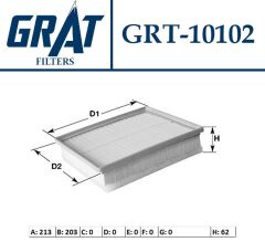 Hava Filtresi  /Grat-10102 Doblo 10>Linea 07>Punto 05>Mito 08>Combo 12>Corsa D 10>1.2-1.3D-1.6D-1.7D 5835930-93188723-834656-55184249