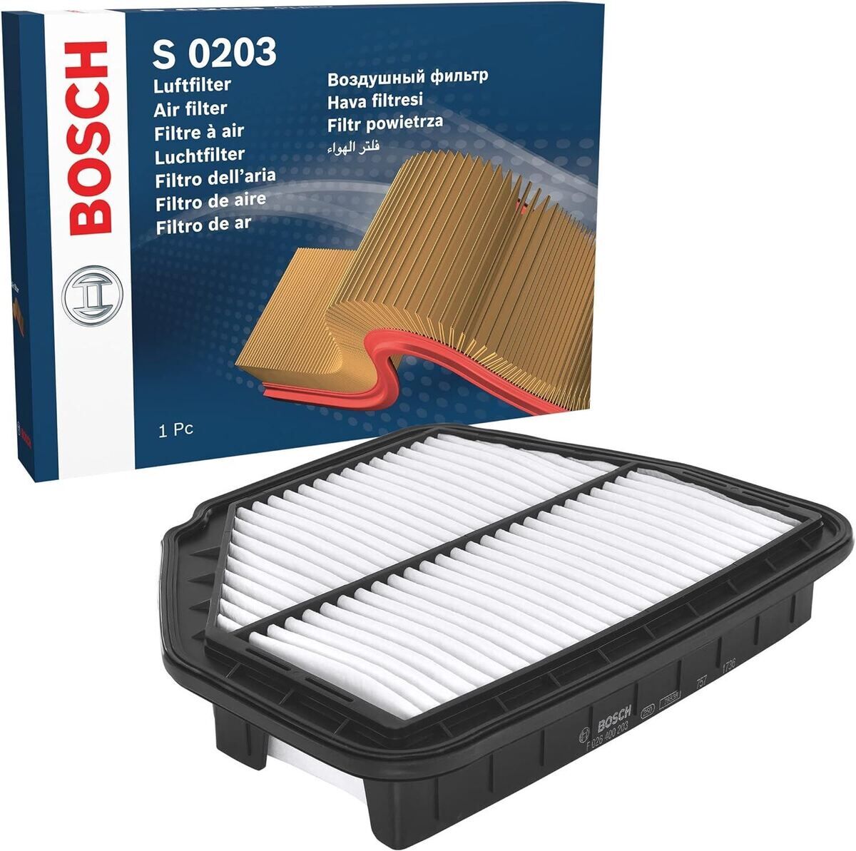 BOS-F026400203 Filtre Hava-(Chevrolet CaptIVa 07/11/Opel Antara 07/11 2.0 Cdtı) - 96628890