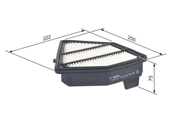 BOS-F026400583 Hava Filtresi (Honda Cr-V IV 1.61 Dtec 15-160 Hp) - 17220-R5Z-G01