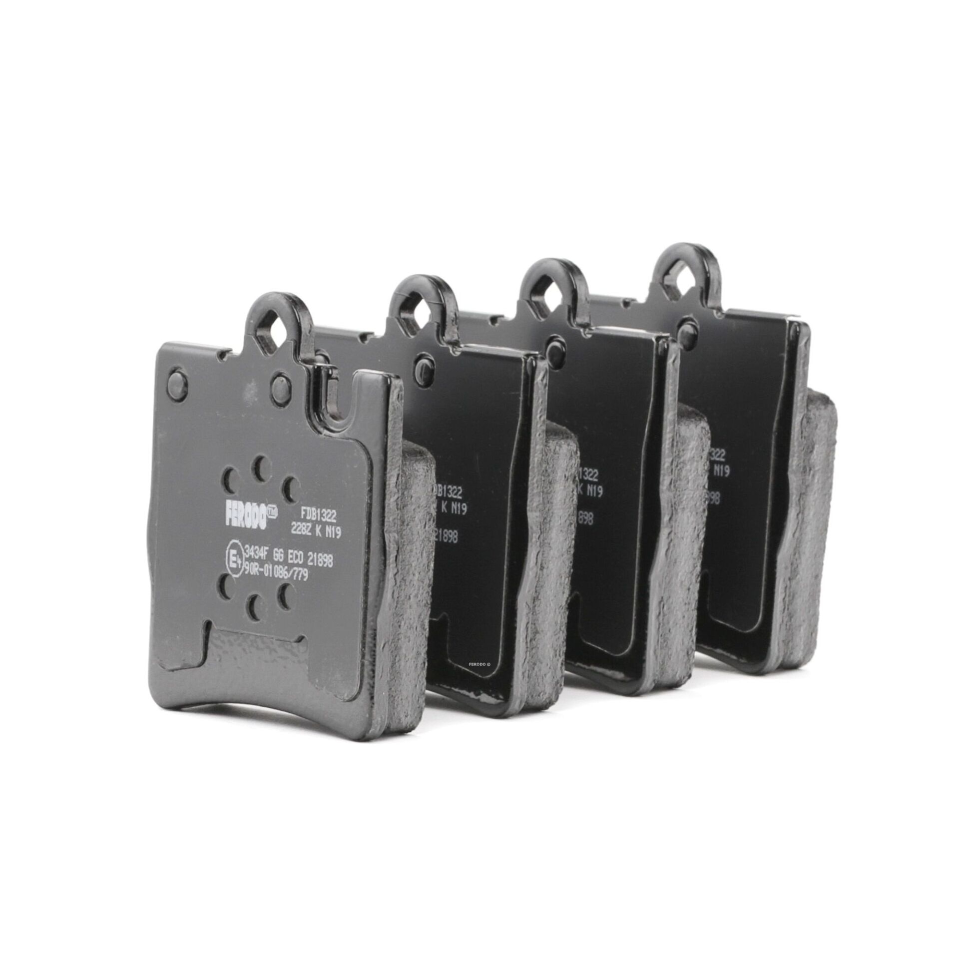FERODO-FDB1322 - Fren Balatası (Mercedes W203-W209 Sport/W210 Arka Tek Pim) 24205220