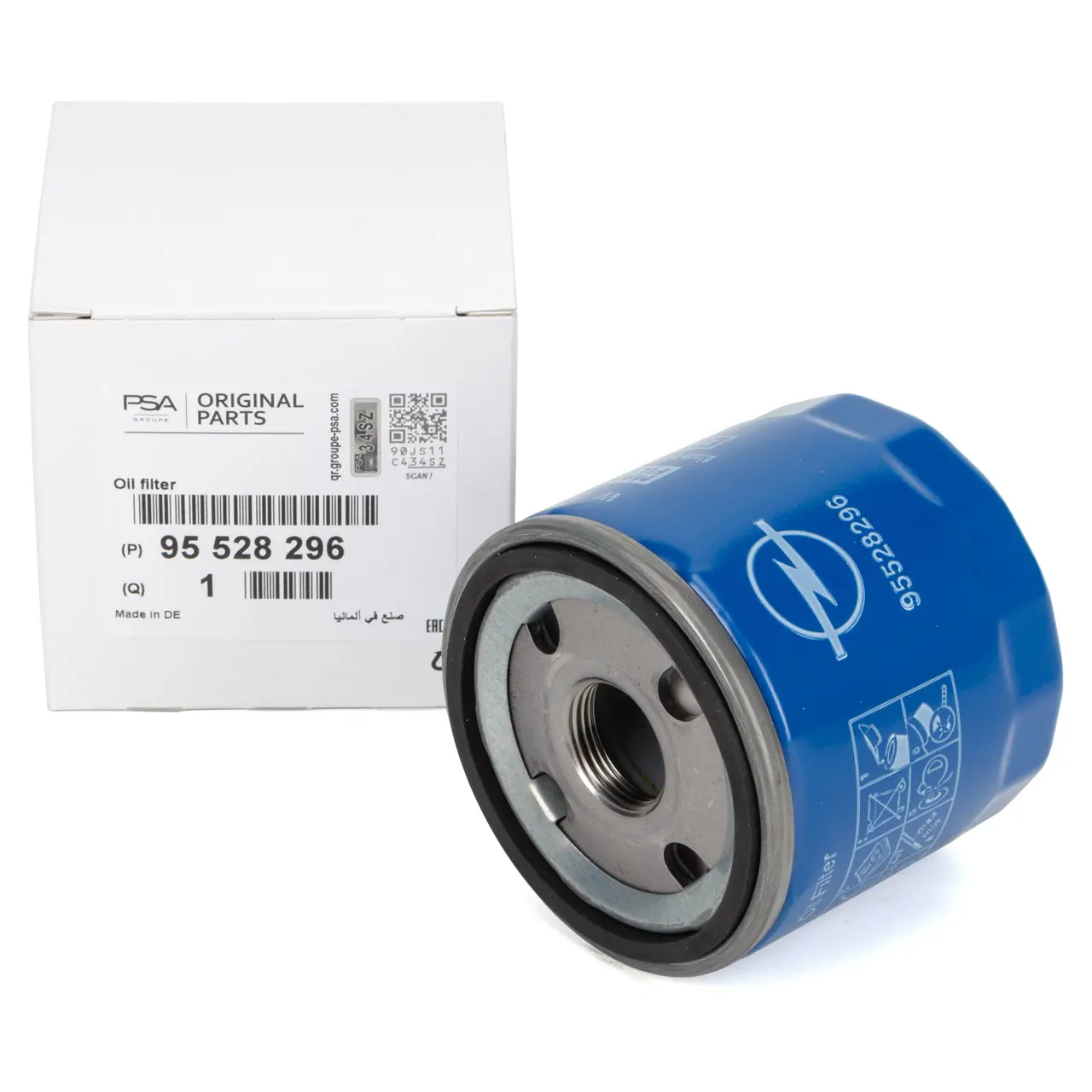 OPL-95528296 Gm Yağ Filtresi Astra K 1.0 1.4  İnsignia B Corsa E 1.0 1.4 1.5 Benzinli