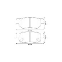Mga 55235 Arka Fren Balatası Sportage 2004 Sonrası
