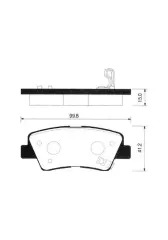 Mga 55222 Arka Fren Balata Blue-Bayon-Tuscon-Elantra