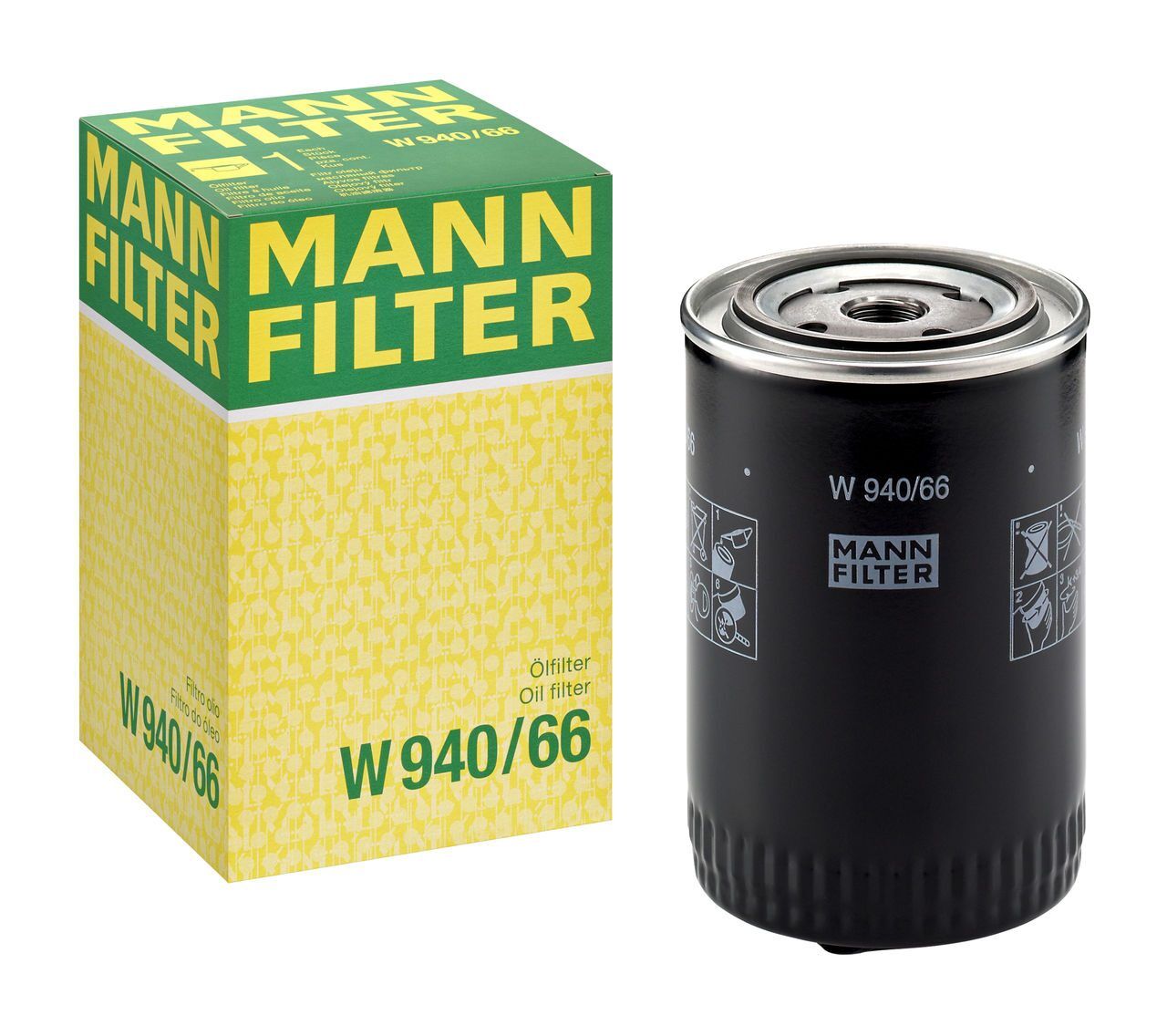 MAN-W940/66 Mann Yağ Filtresi (Audi A4 1.8T 95-04/A6 1.8T 97-05/Vw Passat 1.8T 96-05)