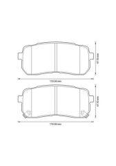 Mga 55230 Arka Fren Balata Starex 07- Sorento 15- İx55 4X4 08-