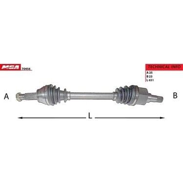 MGA-70456 Aks Komple Sol - (Ford Fiesta Dizel+Benzinli 1.25-1.4-1.5-1.6 02-13)