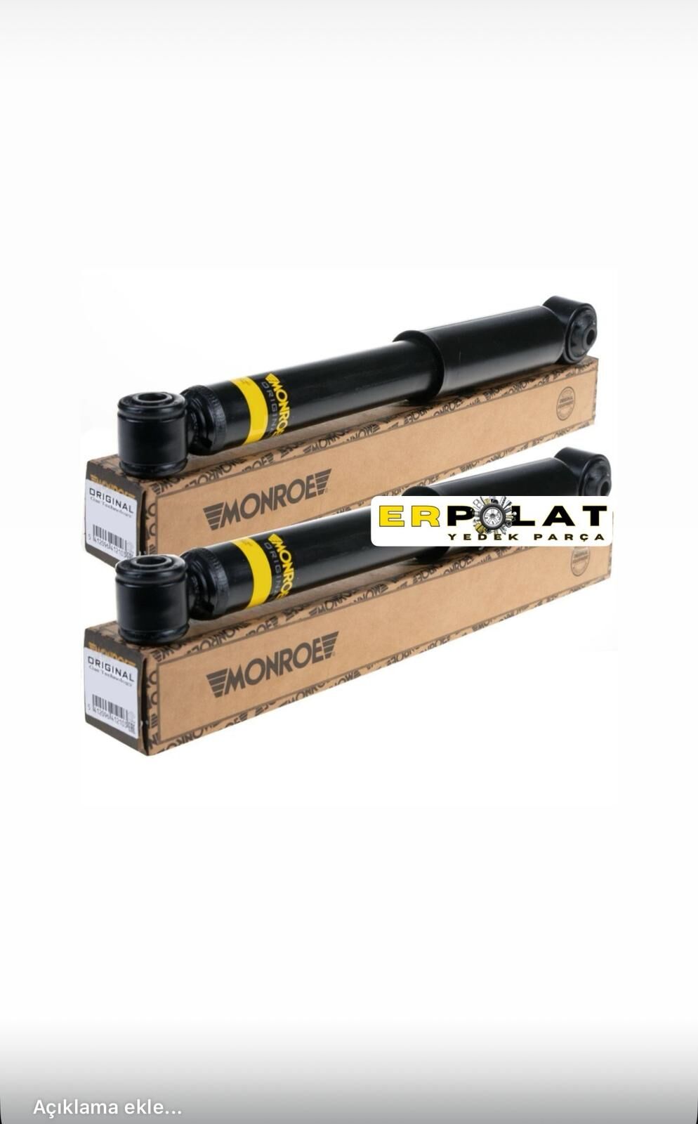 Monroe G1090A Fiorino Nemo Bipper Arka Amortisör  2Adet Takım 51819728-51929883-5206.Pr-5206.Rf