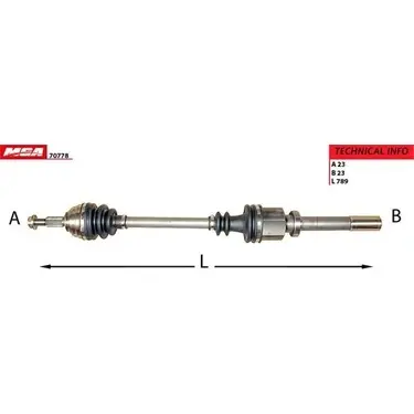 MGA-70778 Aks Komple Sol-(Suzuki Alto 91/00)