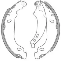 Mga 54119/1 Arka Pabuç Balata Clio 2 1.4-1.5 Dcı (98-05) Symbol 2 08=> Logan (04-11) Sandero (08-11  --7701205758-7701205758