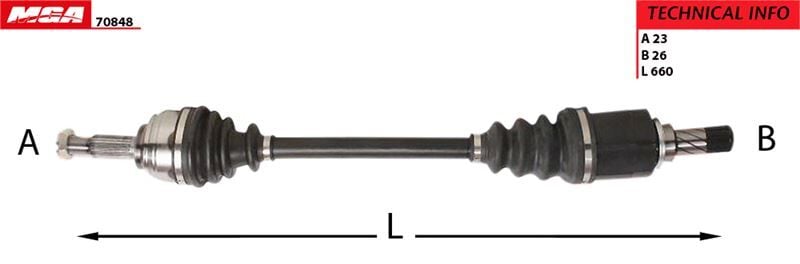 MGA-70848 Aks Komple Sol Stepway II 1.5 K9K