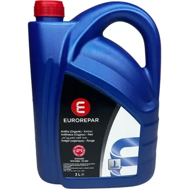 EUROREPAR ANTIFRIZ KIRMIZI ORNAGIK KULLANIMA HAZIR -37C 3 LİTRE