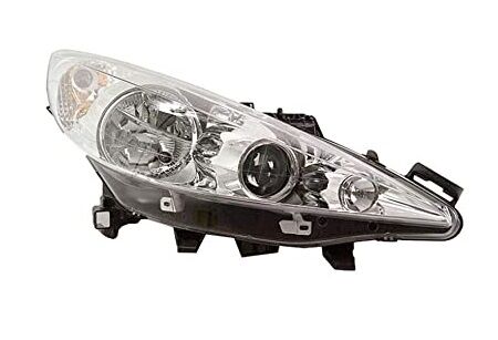 SAĞ FAR RC (HAREKETLİ MERCEKLİ) PEUGEOT P207 (07>15) (BEYAZ HALOJEN H1.H7.W5W MOTORLU)  6206.96