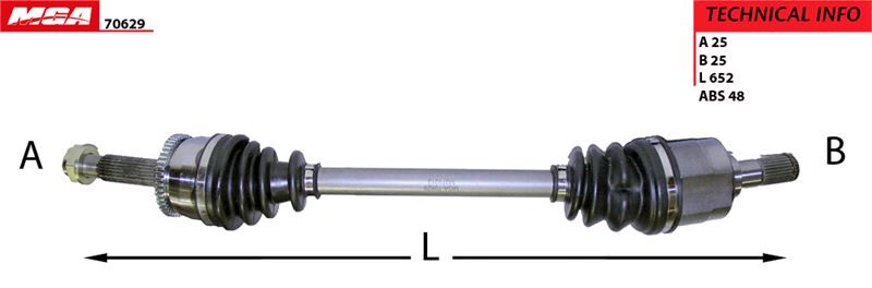 MGA-70629 Aks Komple Sol-(Abs'li)-(Hyundai Accent Blue 2011// 1.4-1.6 Benzinli Manuel) 495001R000